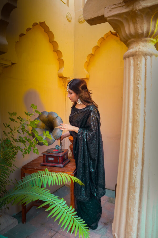 High Quality Black Saree