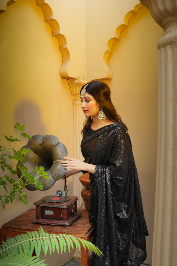 High Quality Black Saree