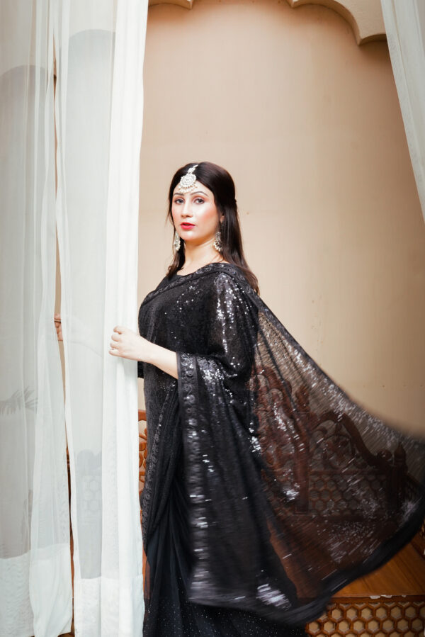 High Quality Black Saree