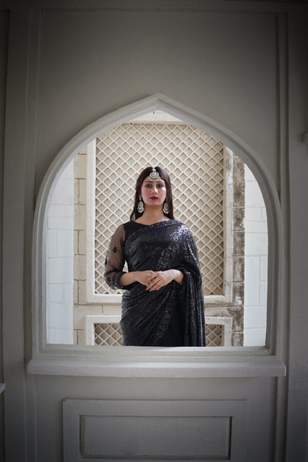 High Quality Black Saree