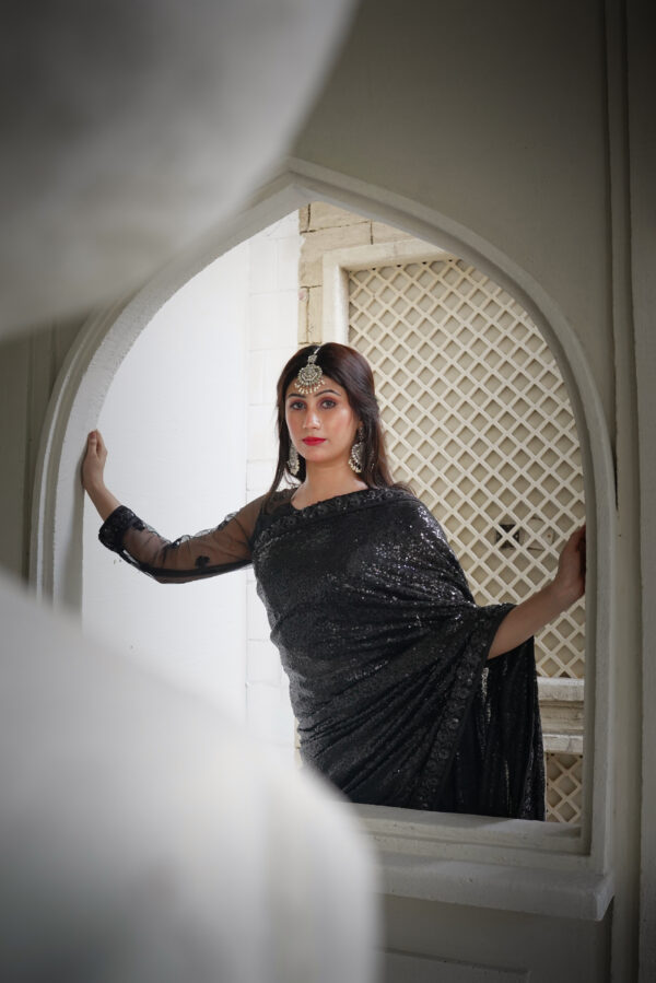 High Quality Black Saree